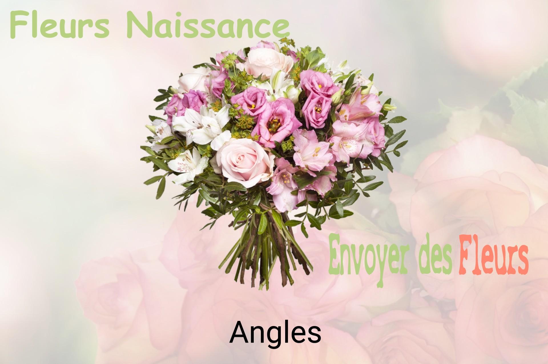 Bouquet de fleurs de naissance livré à Angles